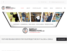 Tablet Screenshot of barclayproductions.com